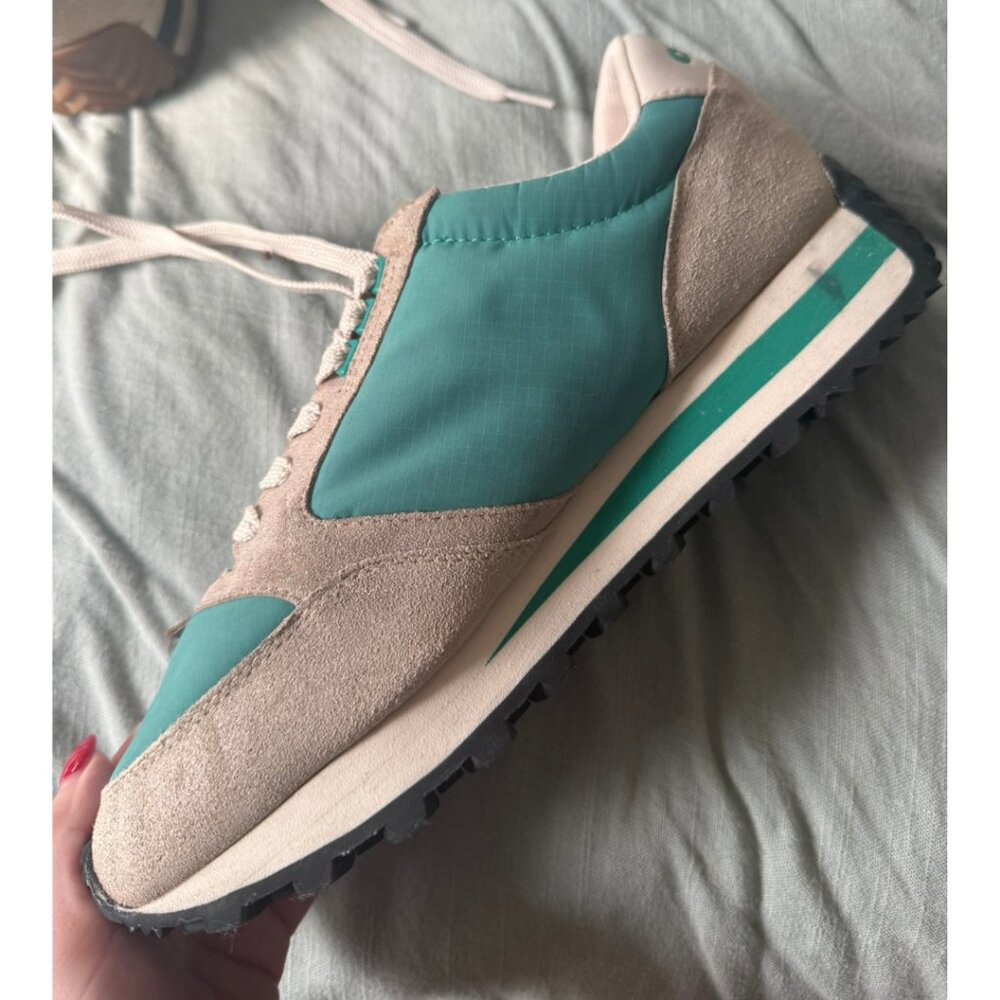 Coach Women's Sneakers in Teal and Beige - Picture 4 of 8